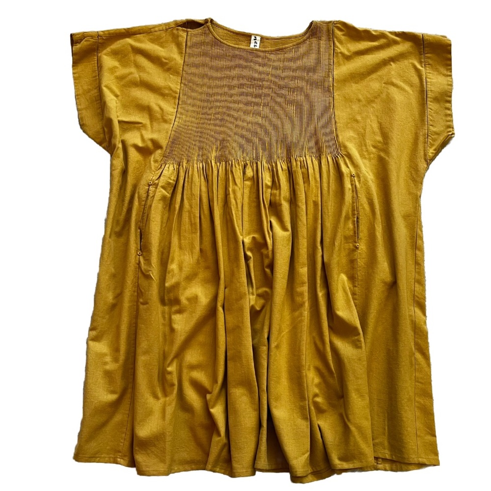 NEEM OVERSIZED DRESS SIZE XS/S LAGENLOOK MINIMALIST CONTEMPORARY COTTAGECORE